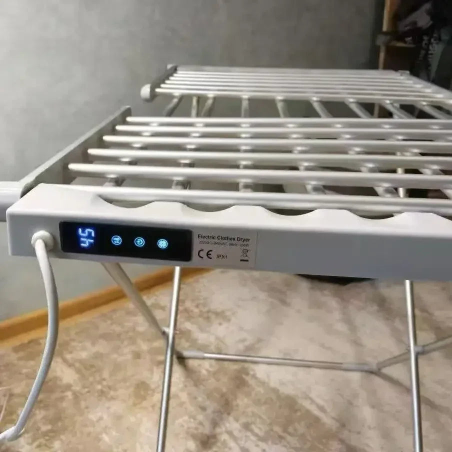 Clothes Drying Rack Heated Foldable Aluminum