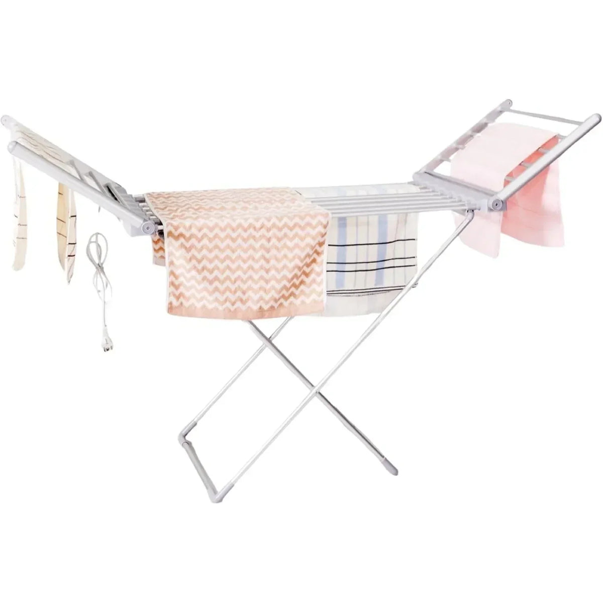 Clothes Drying Rack Heated Foldable Aluminum Frame