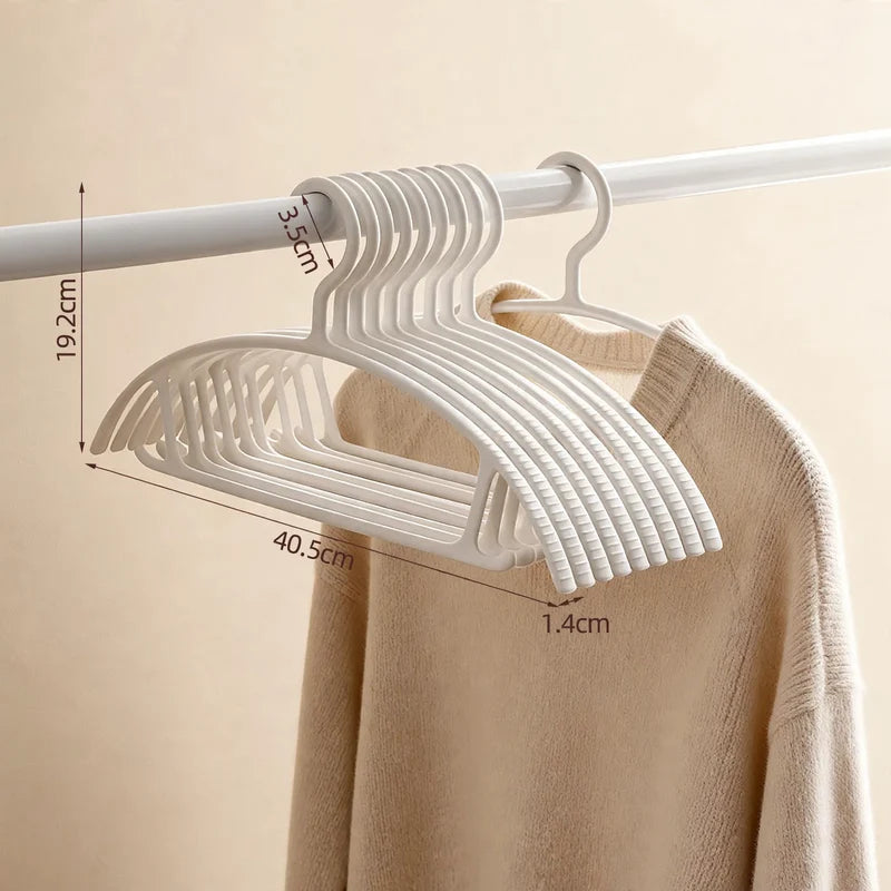 Clothes Hangers Non-Slip Grip Wide Shoulders Slim Design