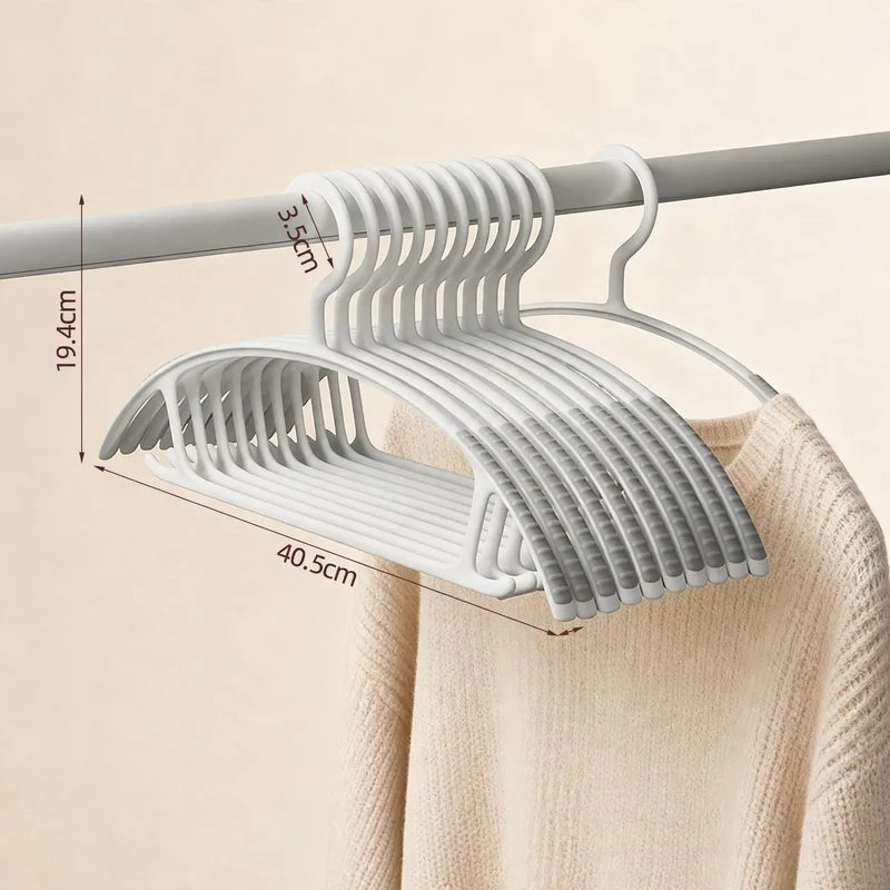 Clothes Hangers Non-Slip Grip Wide Shoulders Slim Design