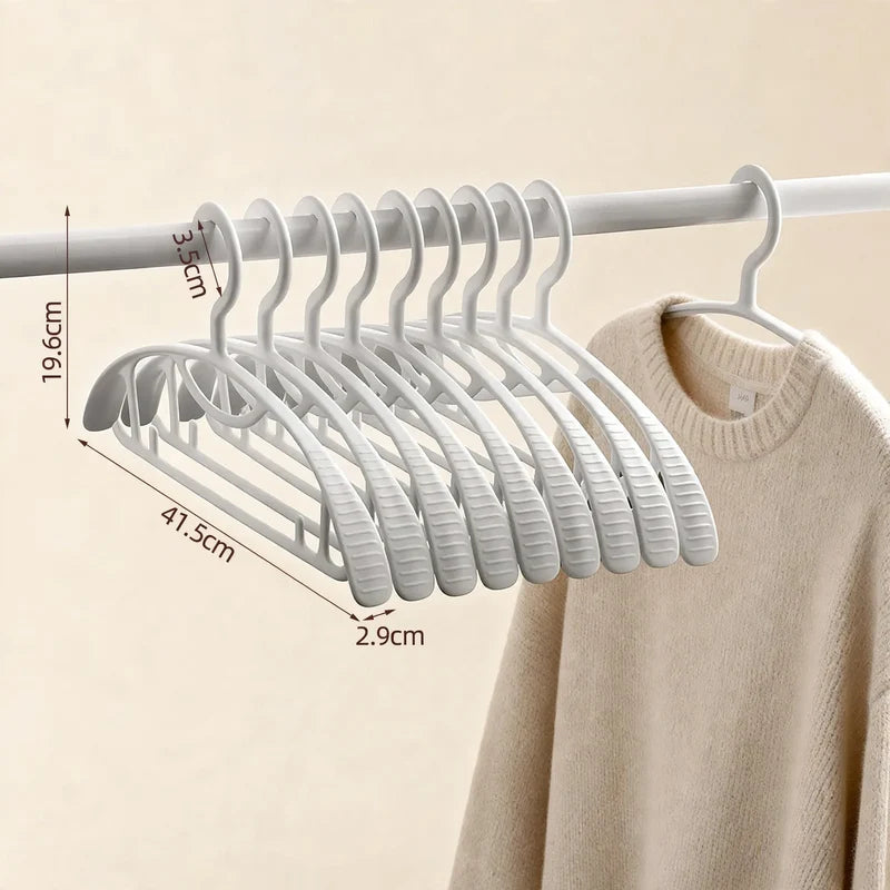 Clothes Hangers Non-Slip Grip Wide Shoulders Slim Design