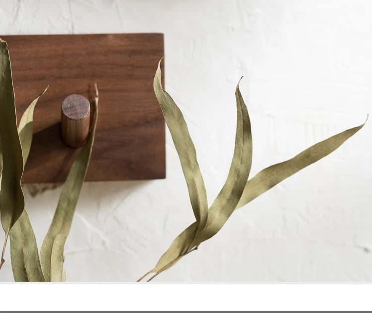 Coat Rack Solid Wood Rounded Peg Hooks