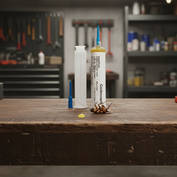 Cockroach Bait Gel Precision Syringe Long-Lasting Indoor Outdoor Control