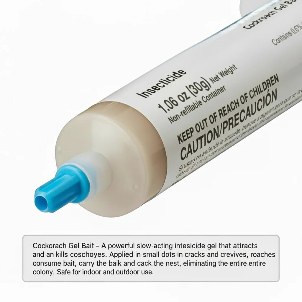 Cockroach Bait Gel Precision Syringe Long-Lasting Indoor Outdoor Control