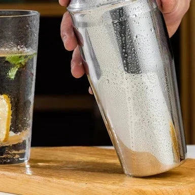 Cocktail Shaker Set Stainless Steel 10-Piece with Storage Stand