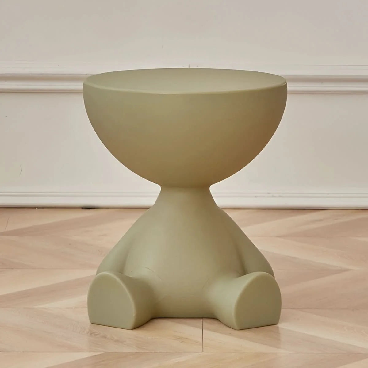 Coffee Table Round Plastic Space-Saving Design