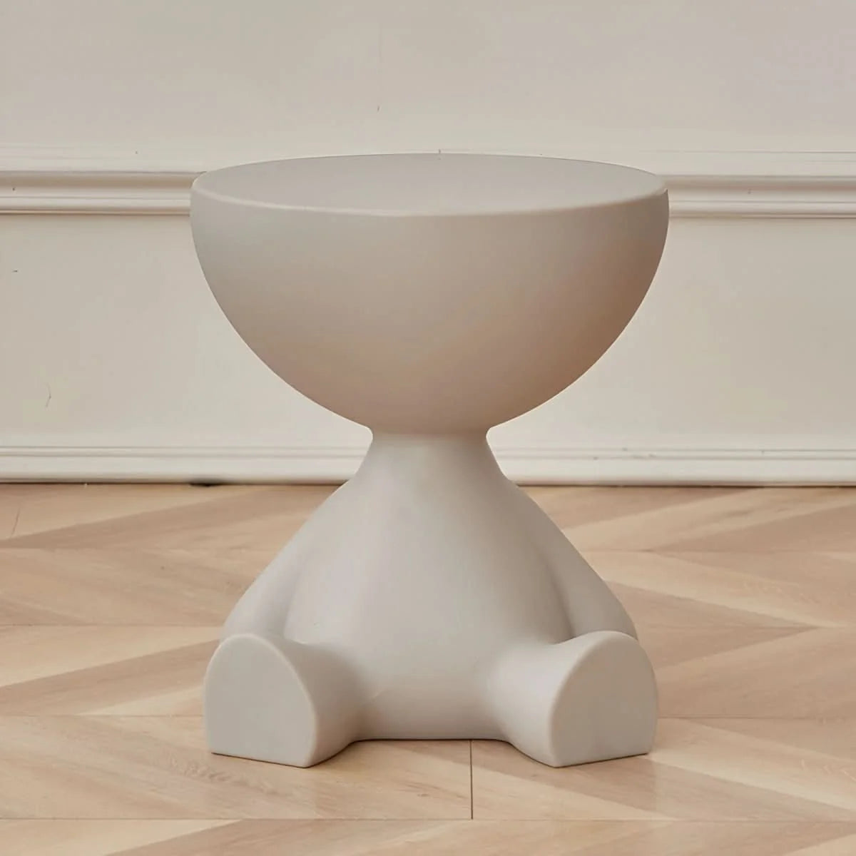 Coffee Table Round Plastic Space-Saving Design