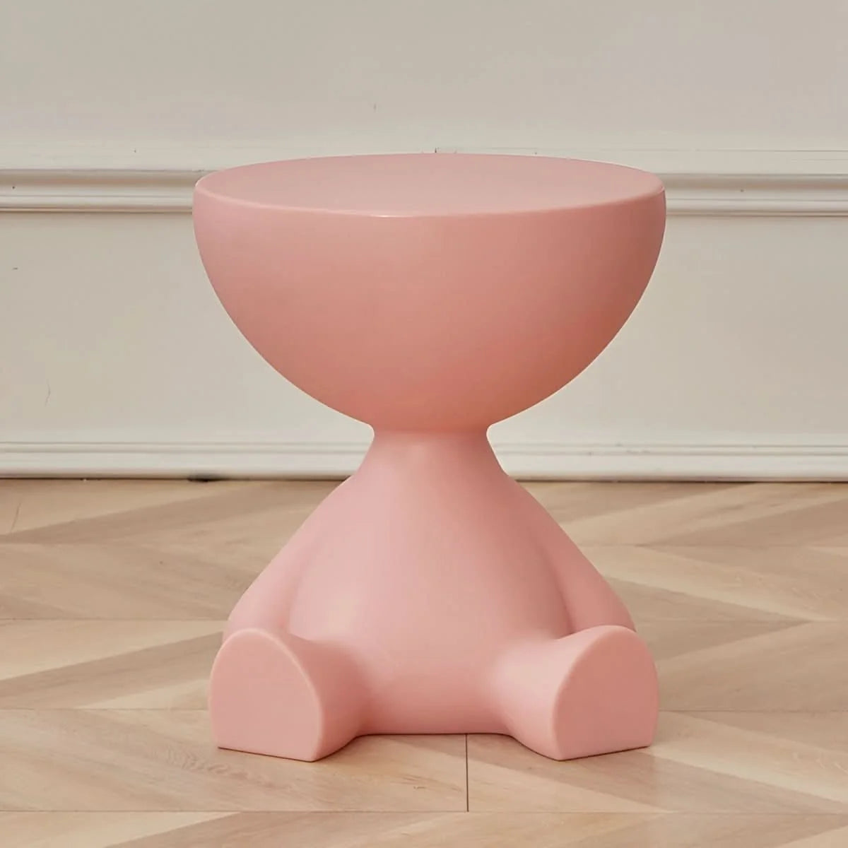 Coffee Table Round Plastic Space-Saving Design