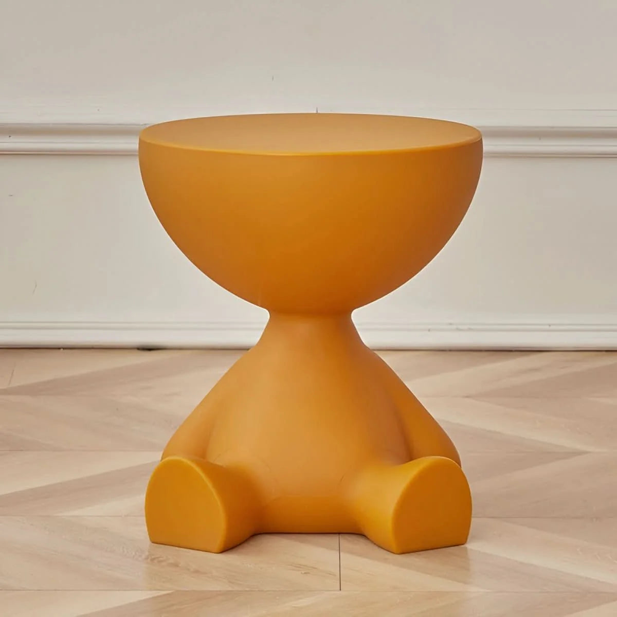Coffee Table Round Plastic Space-Saving Design