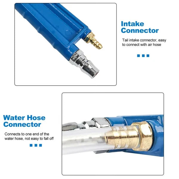 Compressed Air Blow Gun Long Nozzle Brass Tip Hose