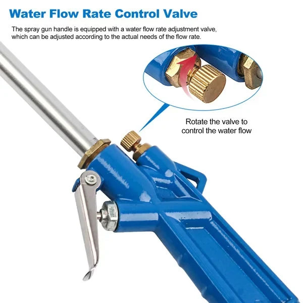 Compressed Air Blow Gun Long Nozzle Brass Tip Hose