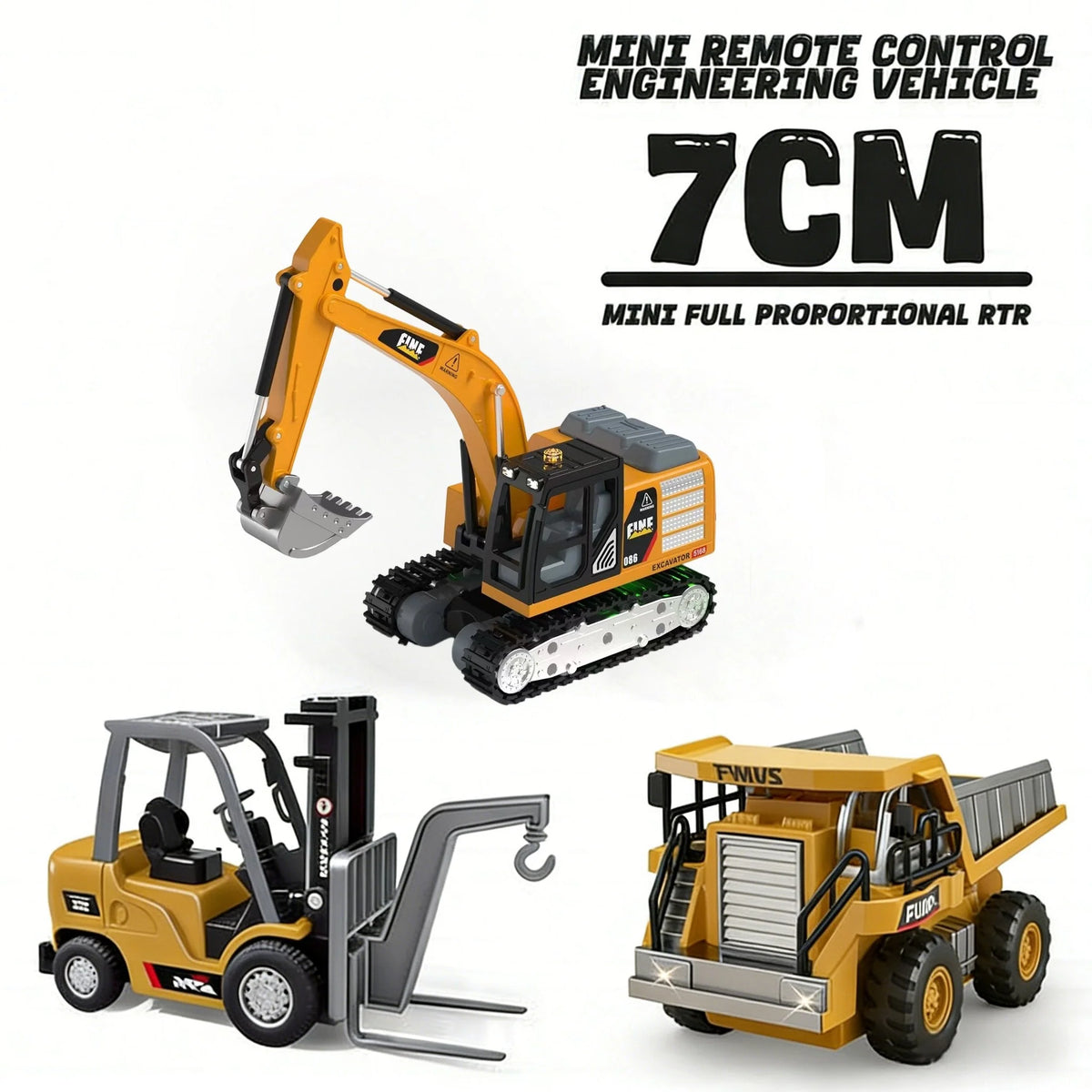 Construction Vehicle Remote Control Movable Arm & Bucket