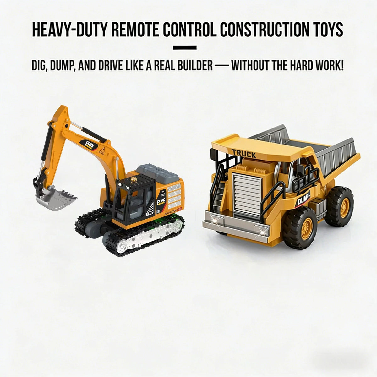 Construction Vehicle Remote Control Movable Arm & Bucket