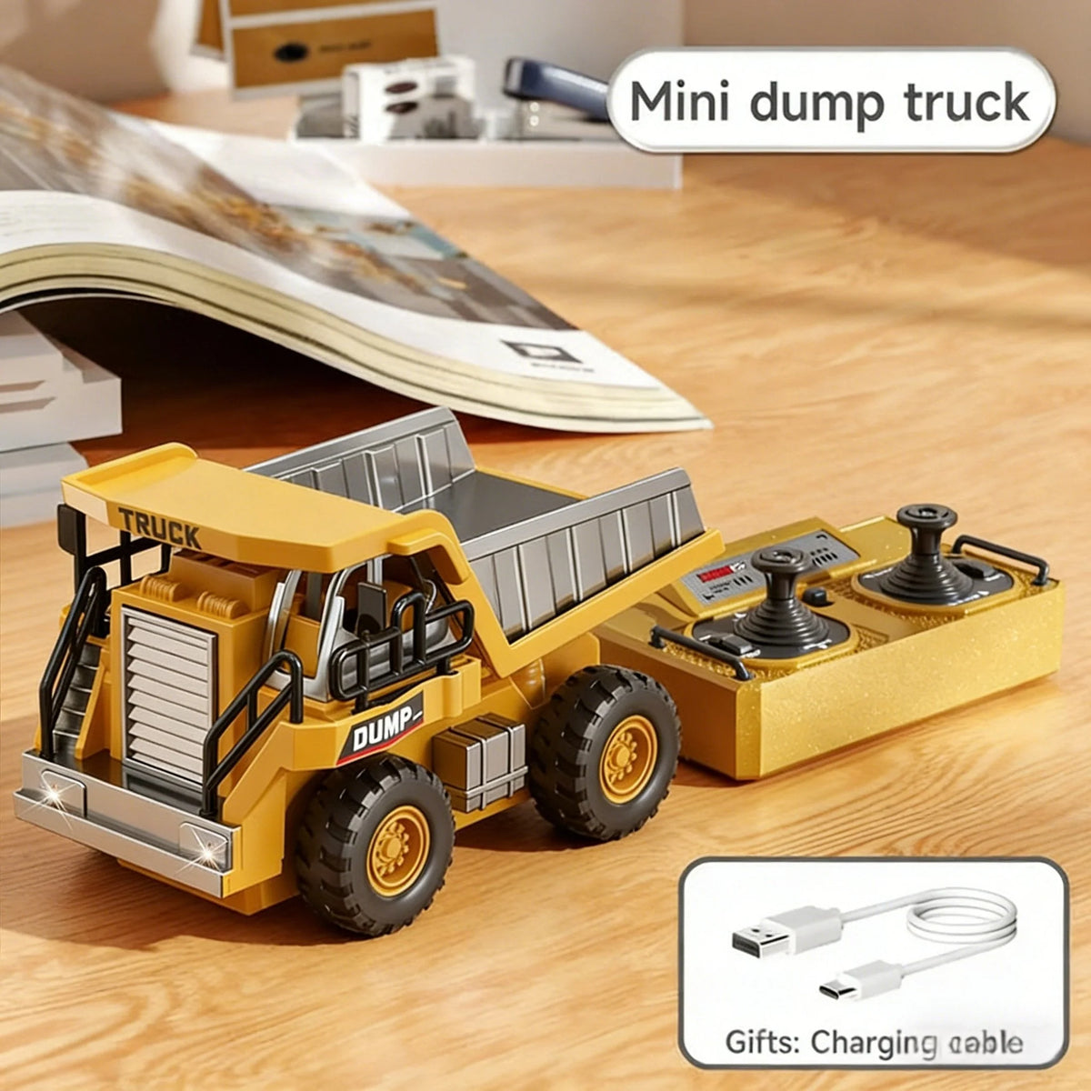 Construction Vehicle Remote Control Movable Arm & Bucket