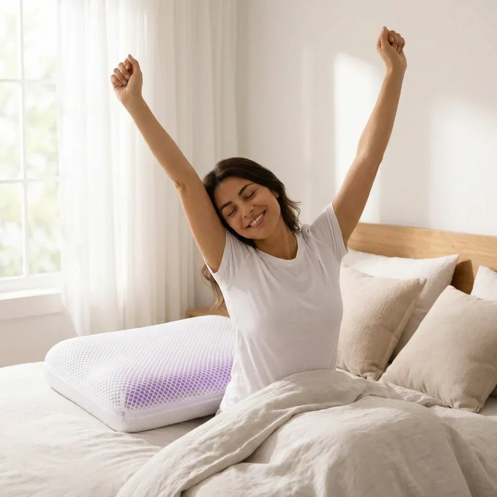 Cooling Pillow TPE Honeycomb Airflow Neck Support