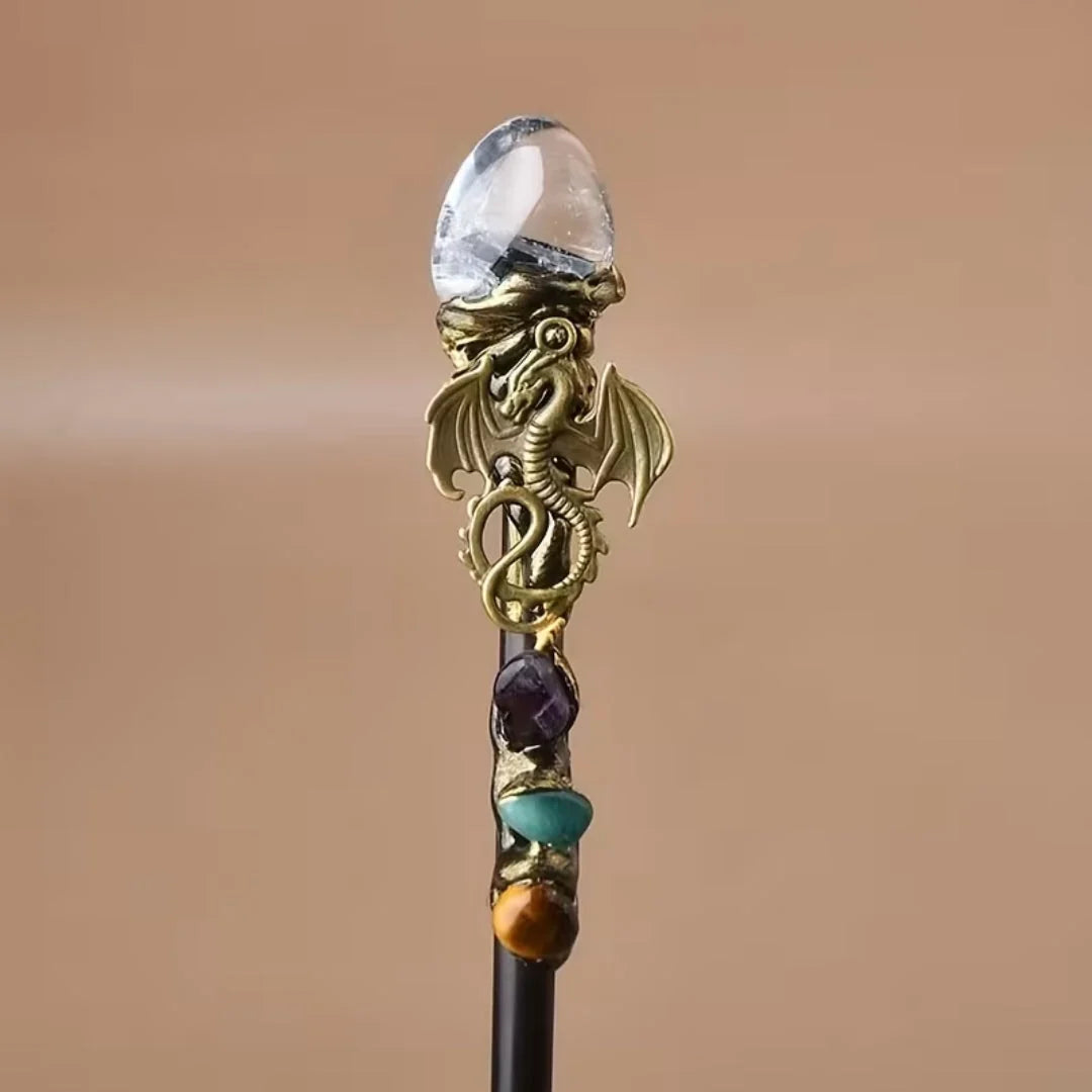 Costume Wand Clear Crystal Top Decorative Design