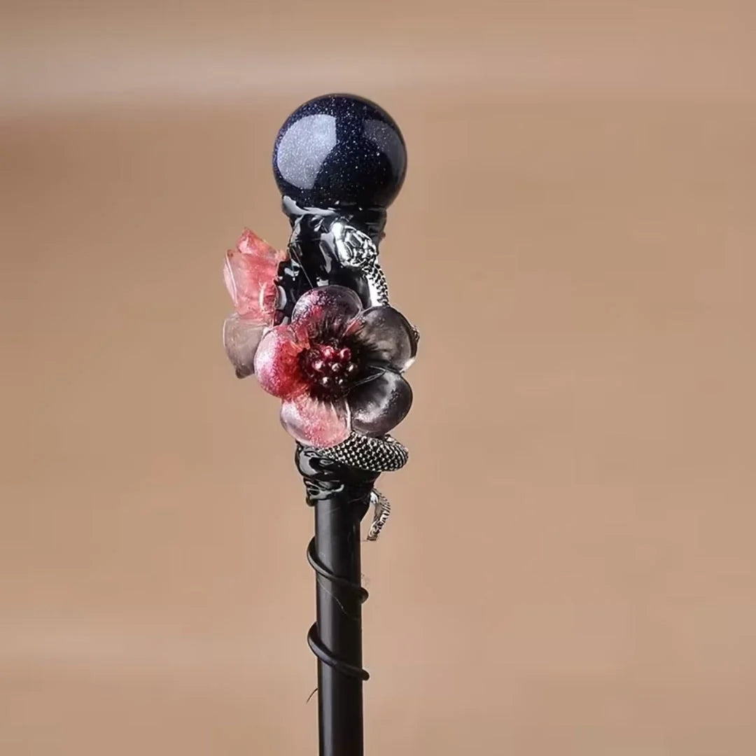 Costume Wand Clear Crystal Top Decorative Design