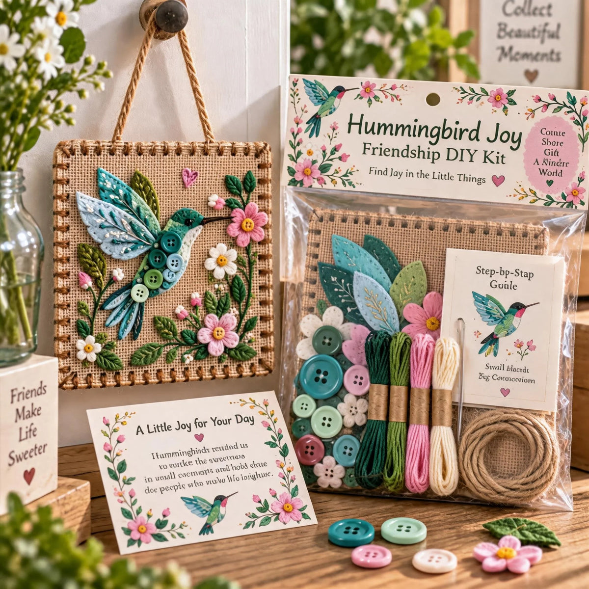 Craft Kit Felt & Button Wildlife Designs