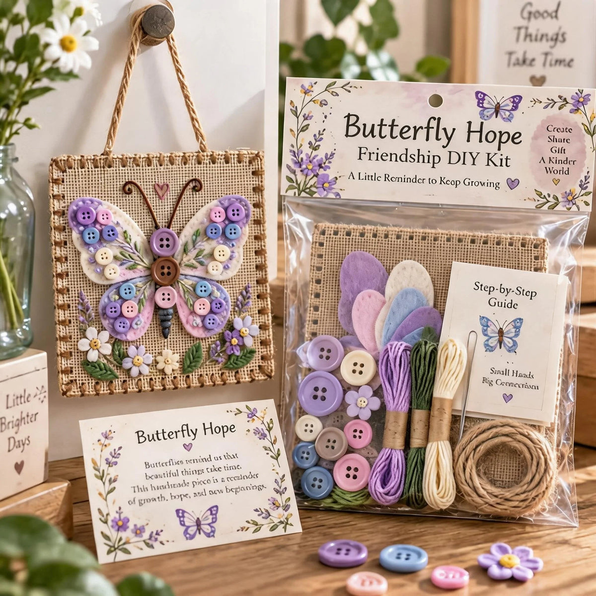 Craft Kit Felt & Button Wildlife Designs