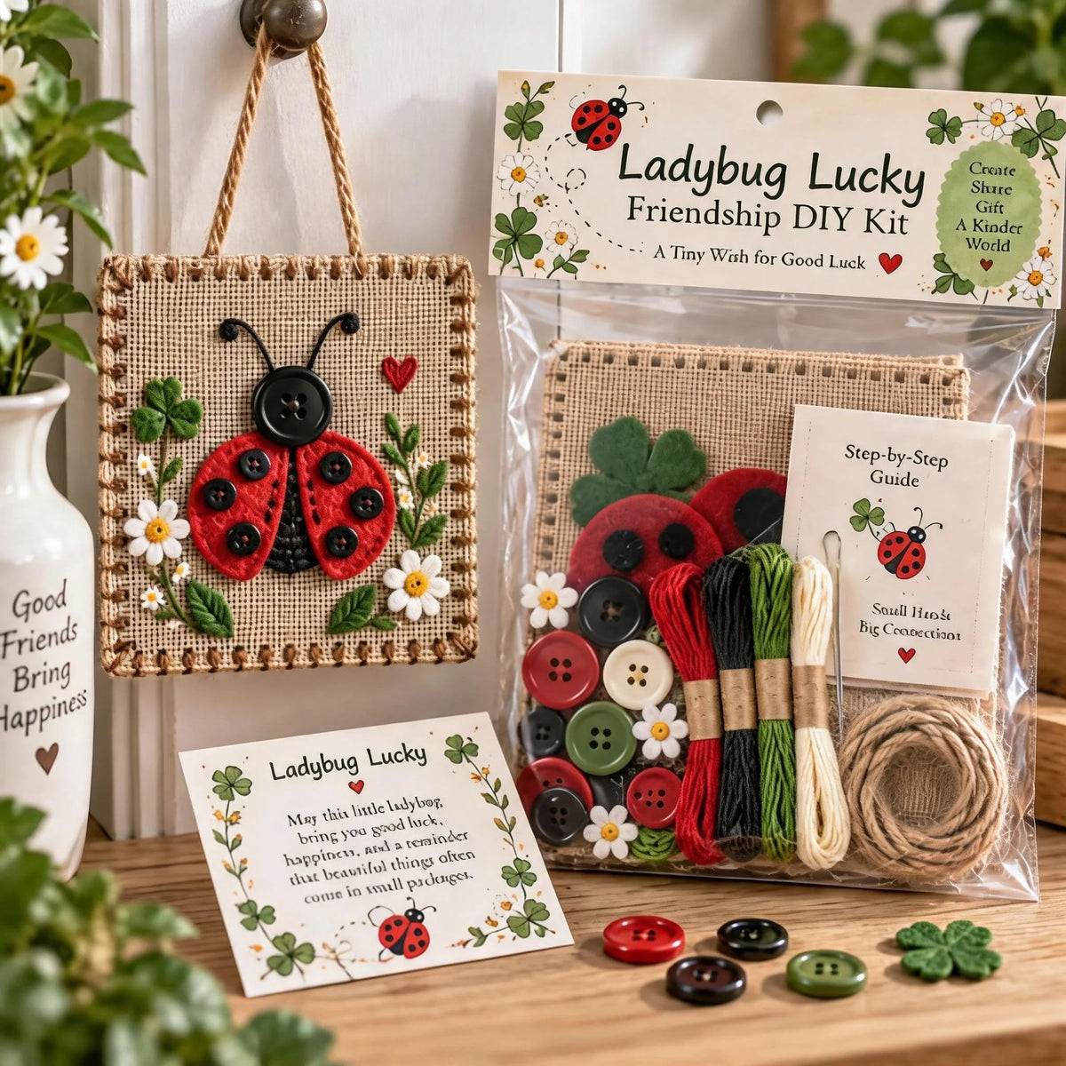 Craft Kit Felt & Button Wildlife Designs