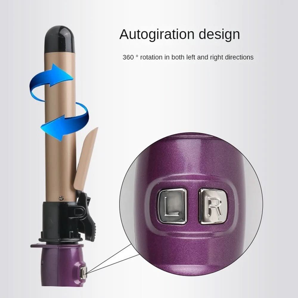 Curling Iron Cordless Automatic Ceramic-Coated Digital Temperature Control