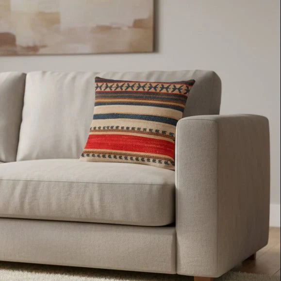 Cushion Cover Boho Pattern Polyester 17.7 Inch Square
