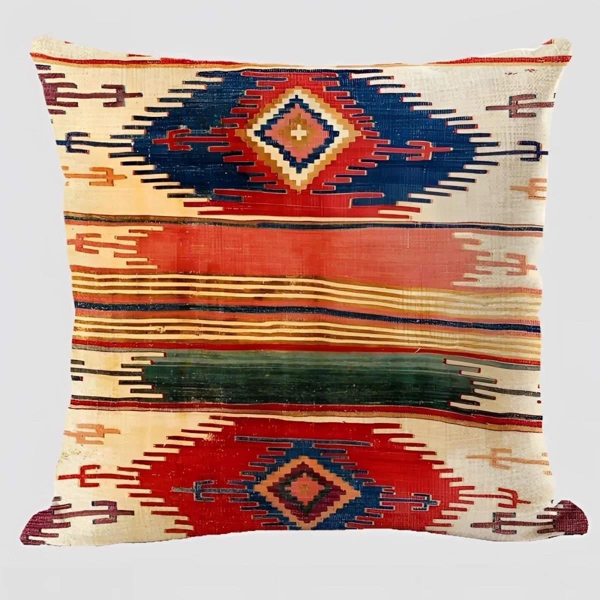 Cushion Cover Boho Pattern Polyester 17.7 Inch Square