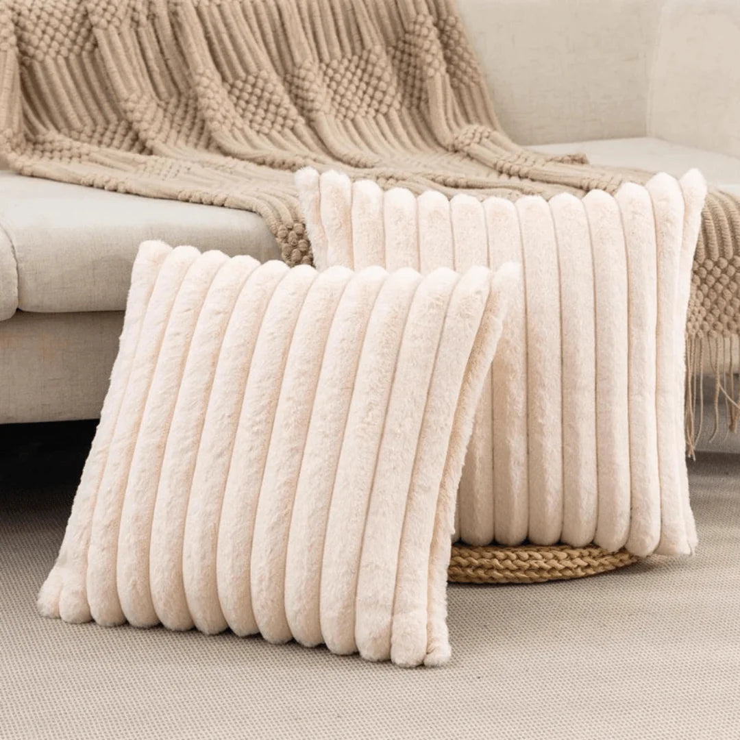 Cushion Cover Plush Soft 17.72 Inch Square