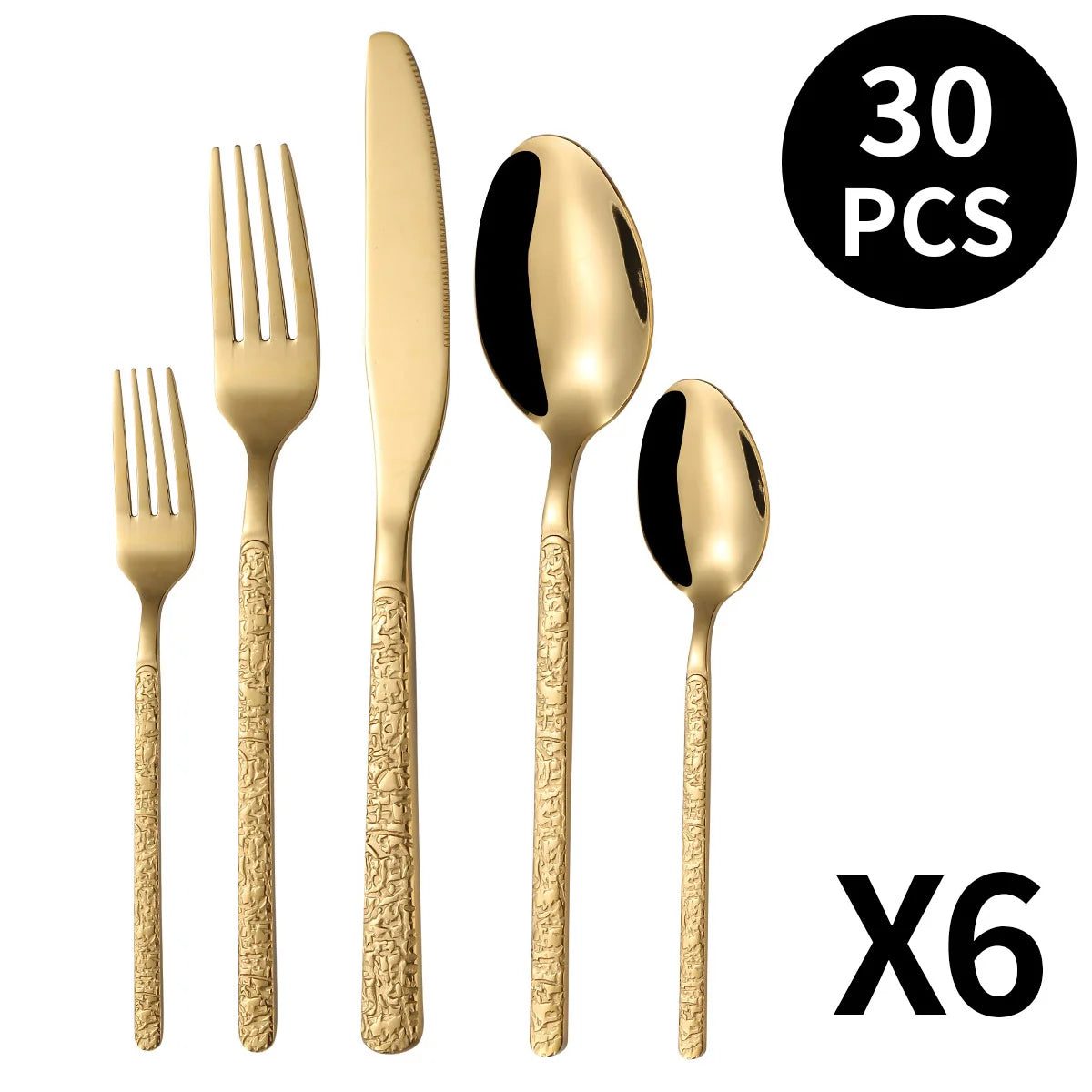 Cutlery Set 410 Stainless Steel Dishwasher-Safe Nordic Design