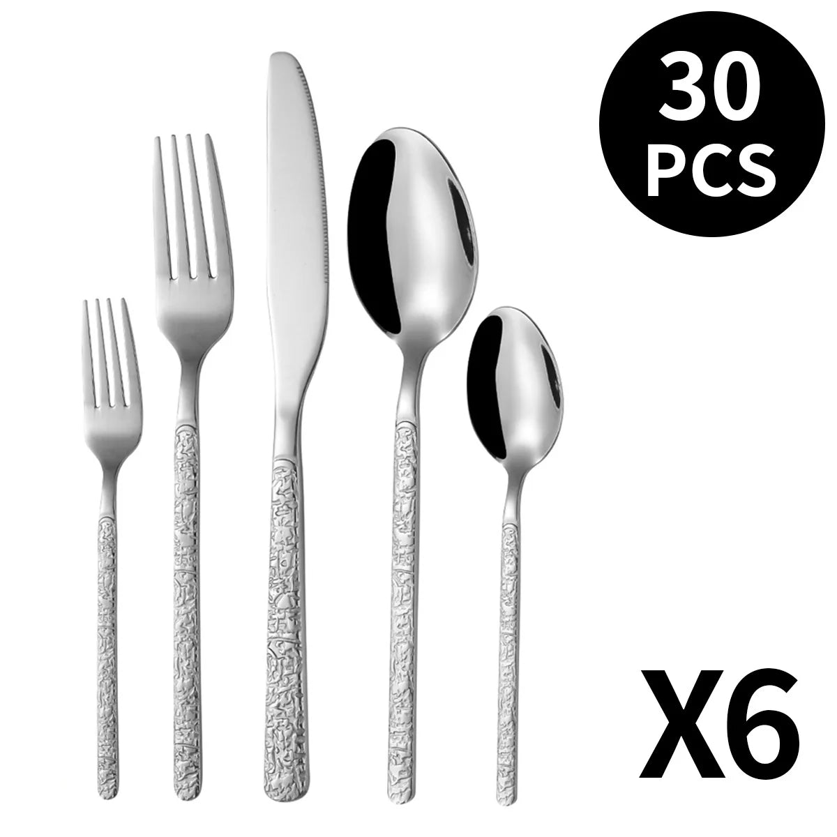 Cutlery Set 410 Stainless Steel Dishwasher-Safe Nordic Design