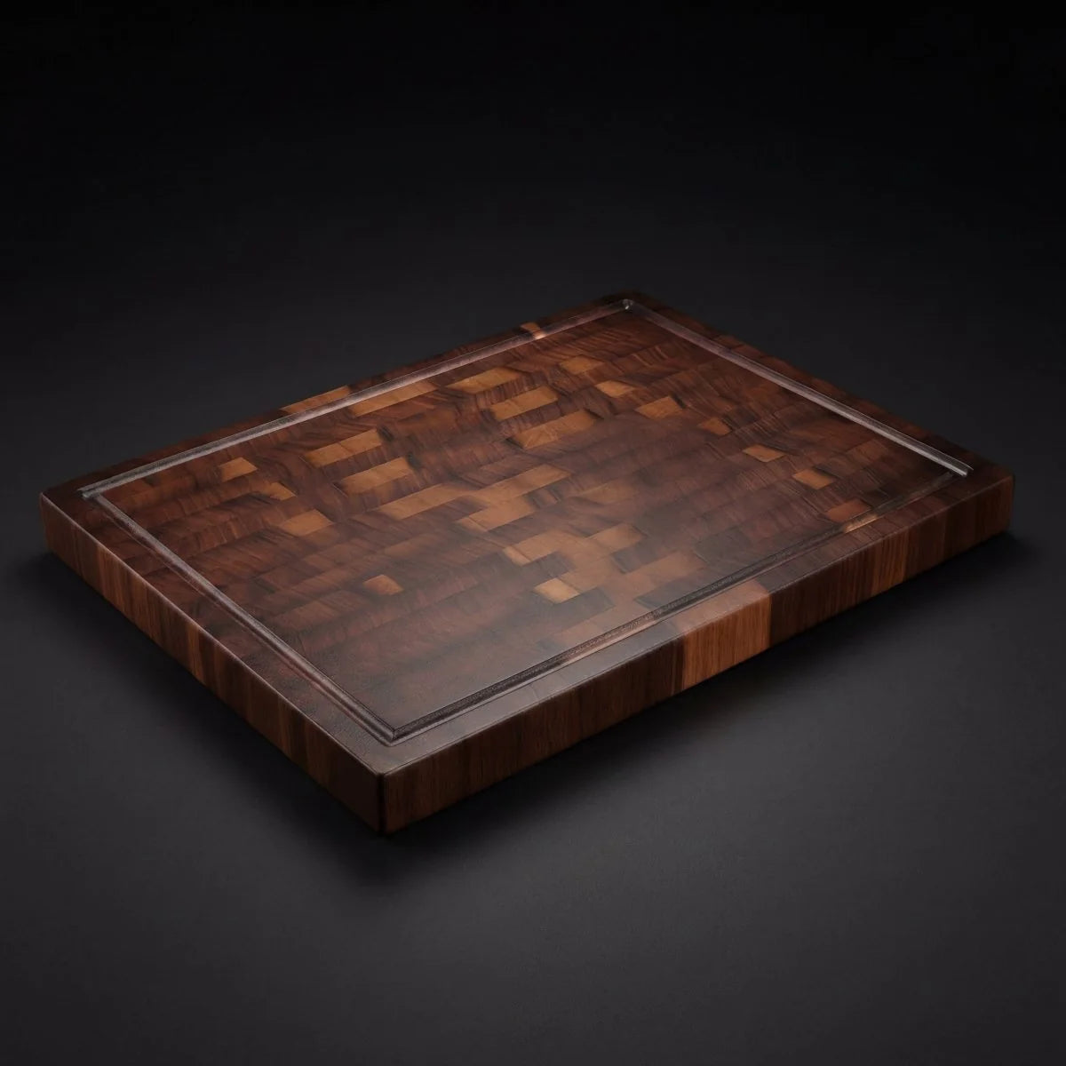 Cutting Board Solid Walnut Knife-Friendly Untreated Surface
