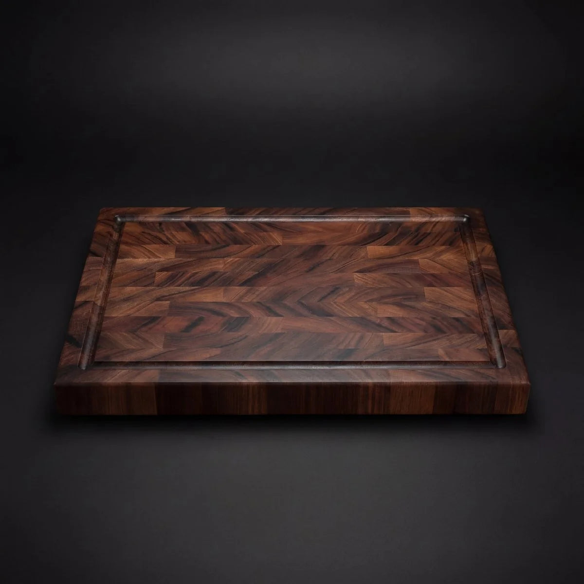 Cutting Board Solid Walnut Knife-Friendly Untreated Surface