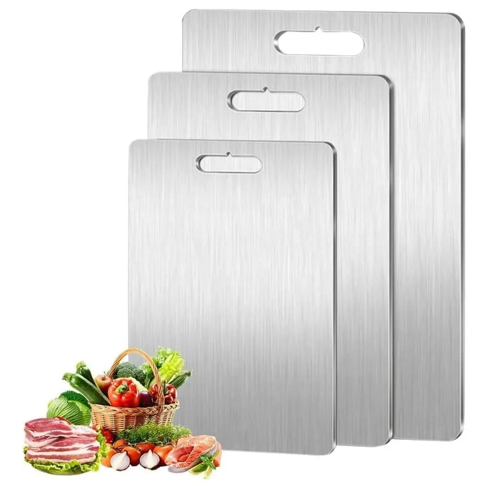 Cutting Board Stainless Steel Non-Slip Non-Porous Surface