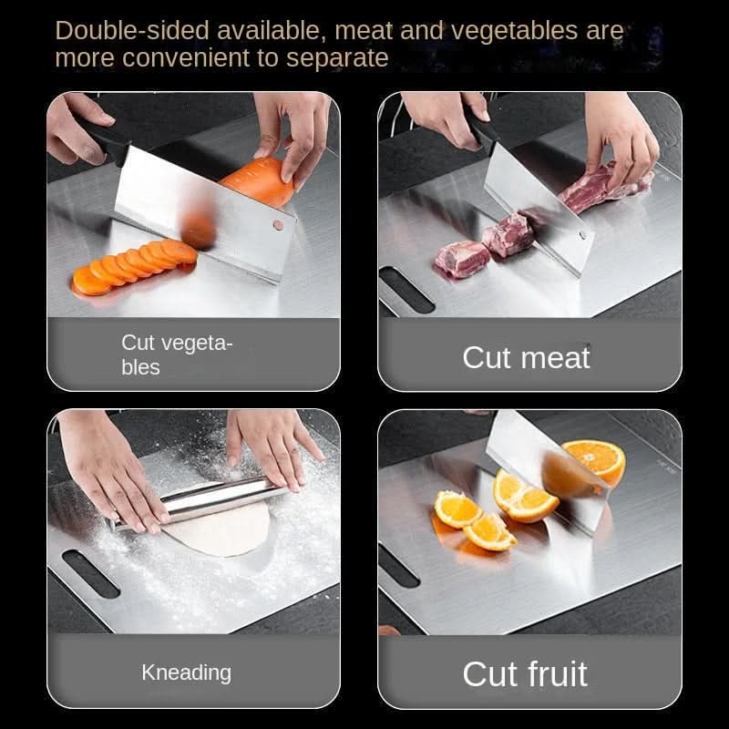 Cutting Board Stainless Steel Non-Slip Non-Porous Surface