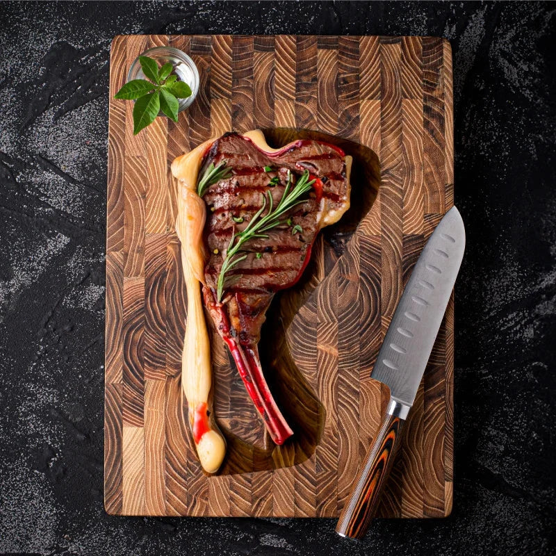 Cutting Board Teak Wood Moisture-Resistant Serving Board