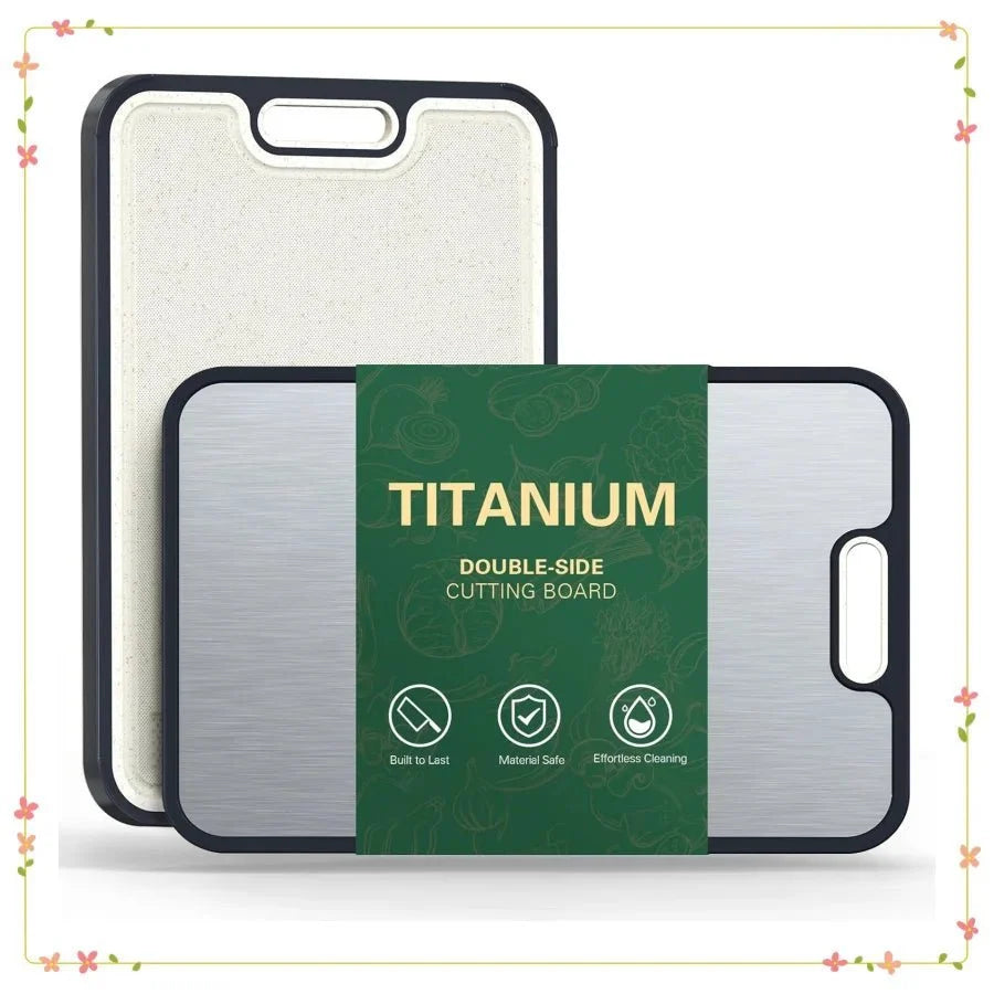 Cutting Board Titanium Double-Sided Non-Slip With Juice Groove