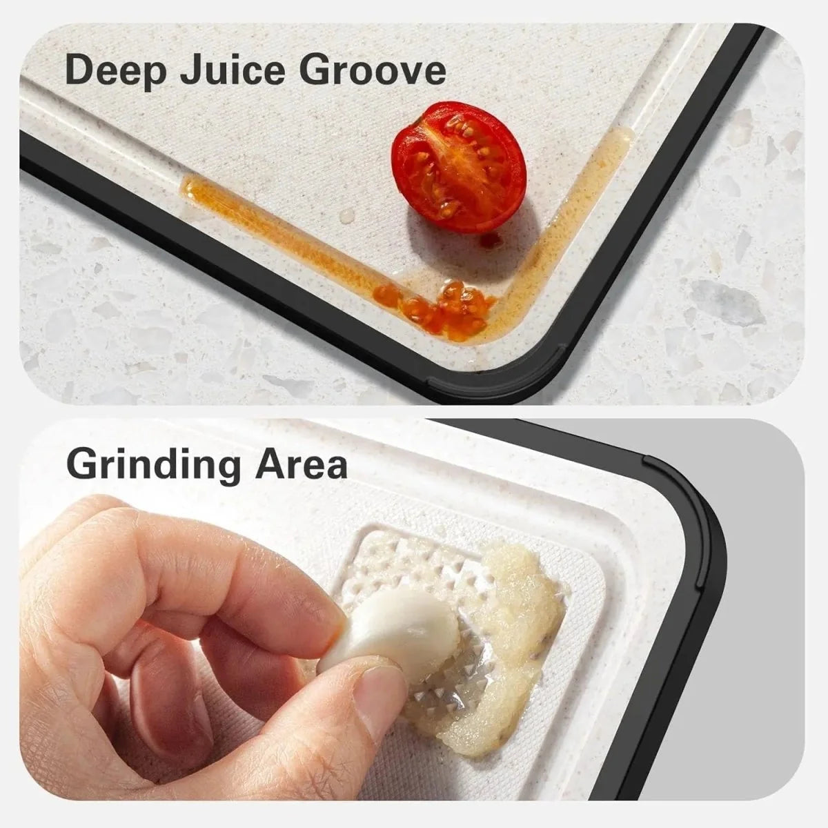 Cutting Board Titanium Double-Sided Non-Slip With Juice Groove