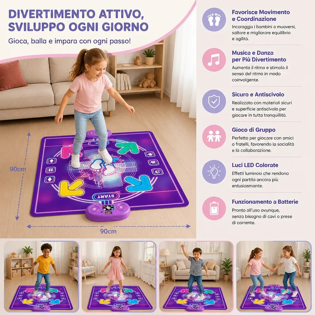 Dance Mat Interactive Music & LED Lights