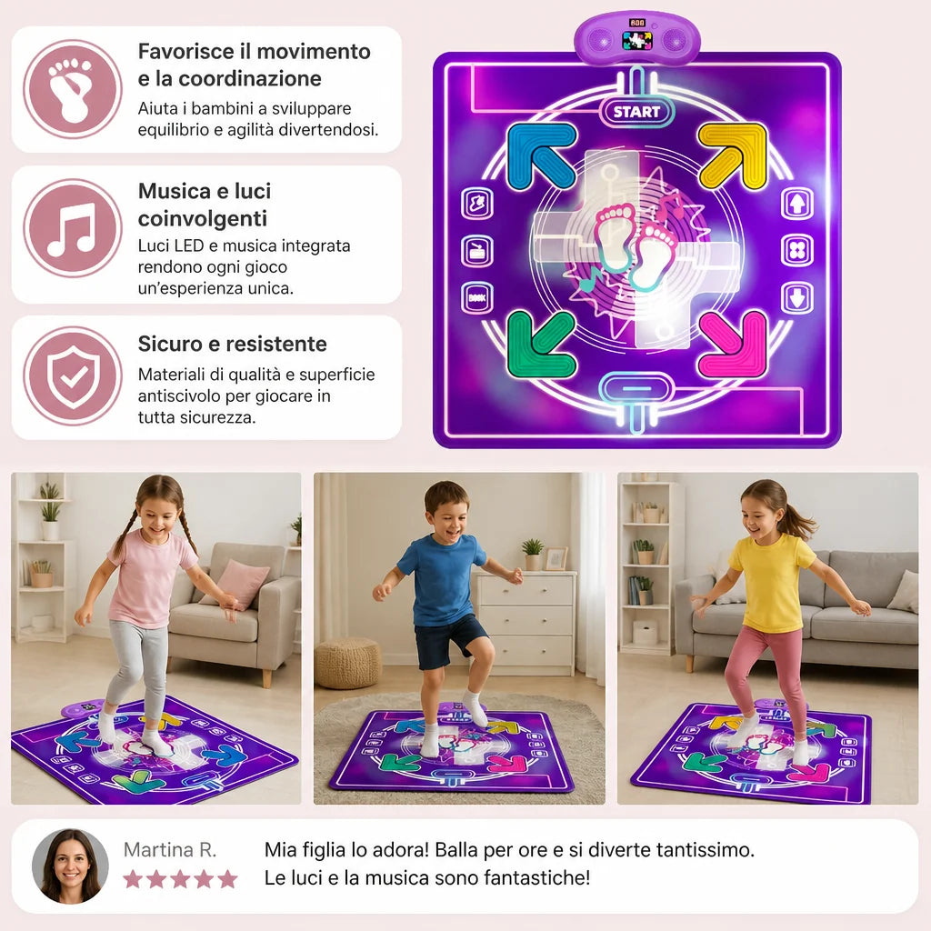Dance Mat Interactive Music & LED Lights