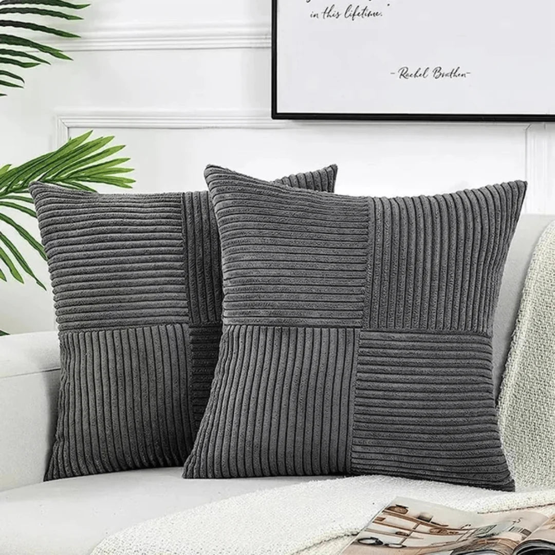 Decorative Cushion Cotton-Linen Blend Machine-Washable Cover