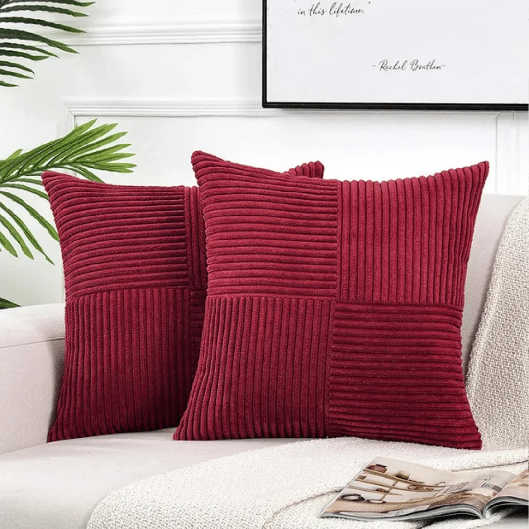 Decorative Cushion Cotton-Linen Blend Machine-Washable Cover