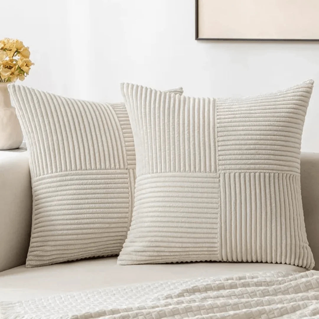 Decorative Cushion Cotton-Linen Blend Machine-Washable Cover