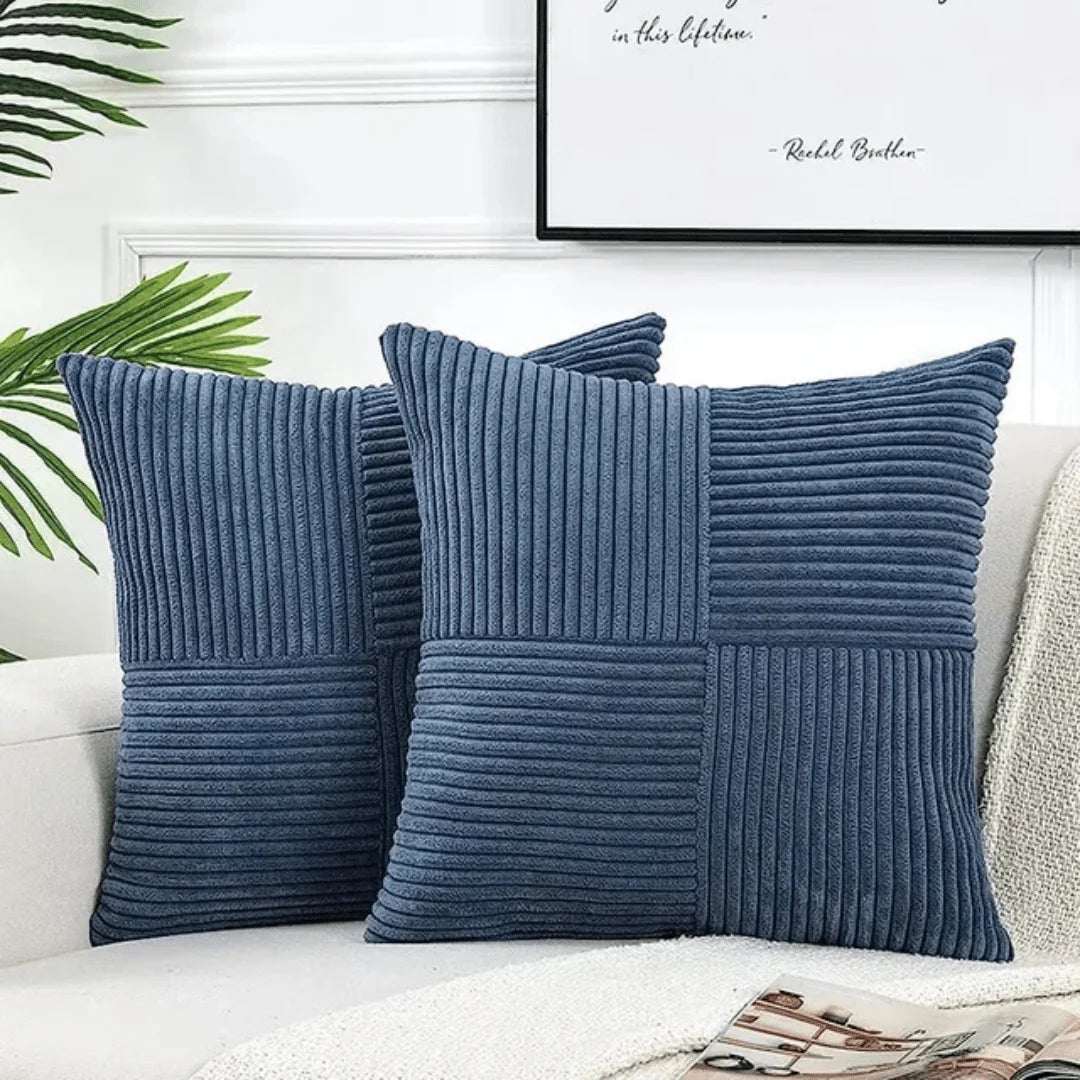 Decorative Cushion Cotton-Linen Blend Machine-Washable Cover