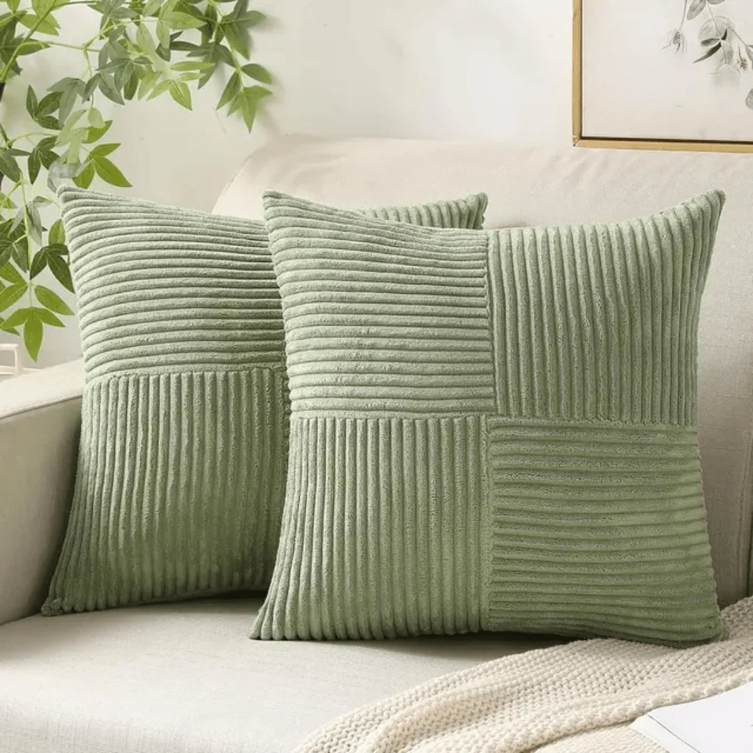 Decorative Cushion Cotton-Linen Blend Machine-Washable Cover