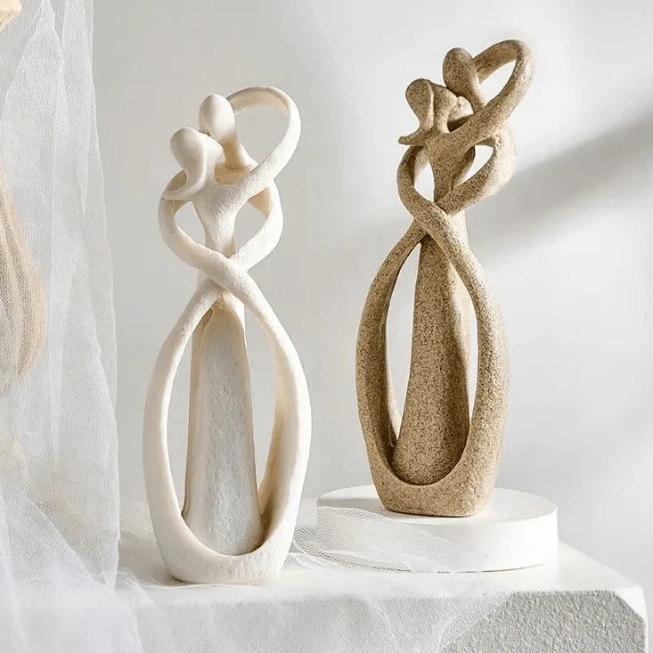 Decorative Sculpture Resin Abstract Embrace Design