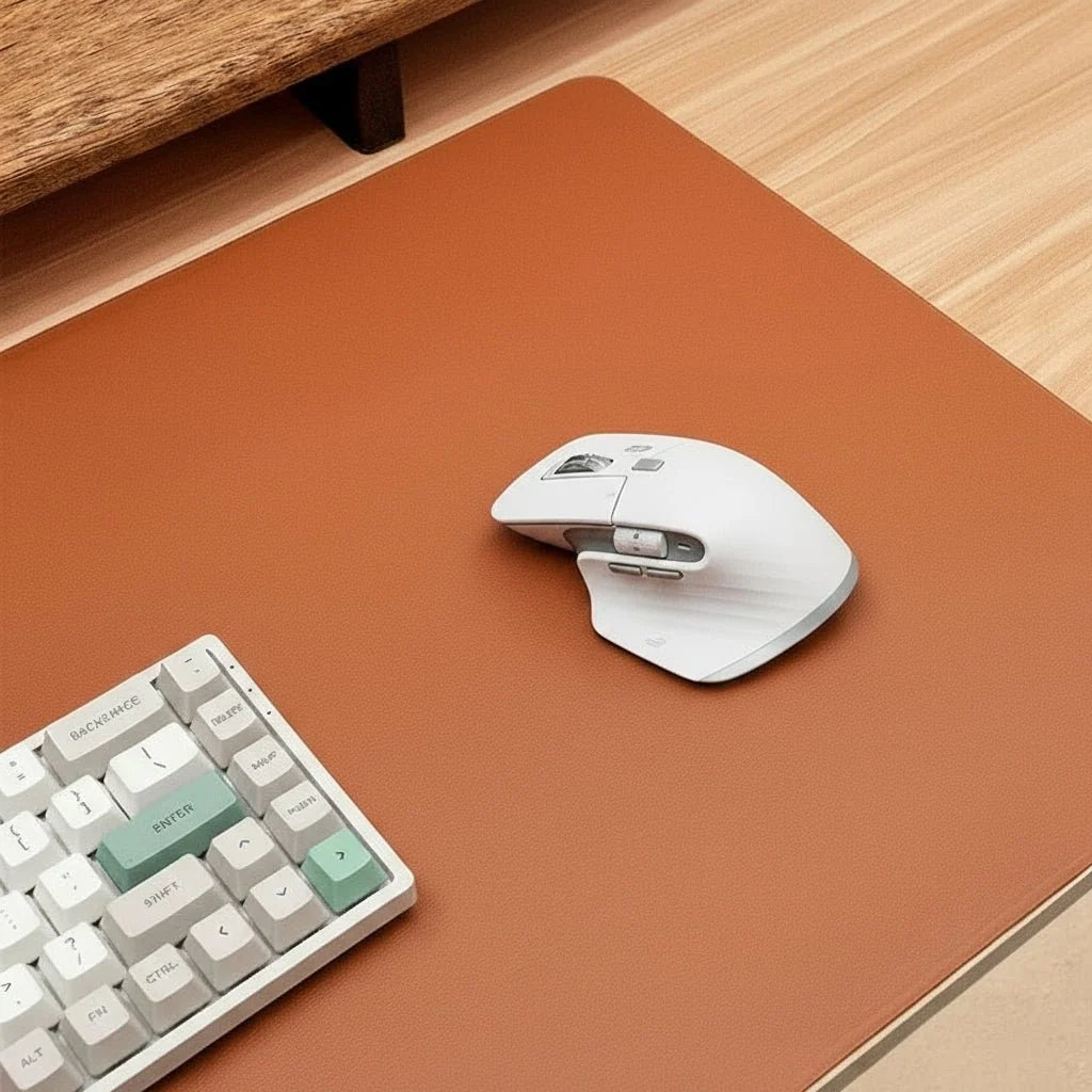 Desk Mat PU Leather Water-Repellent Non-Slip Base