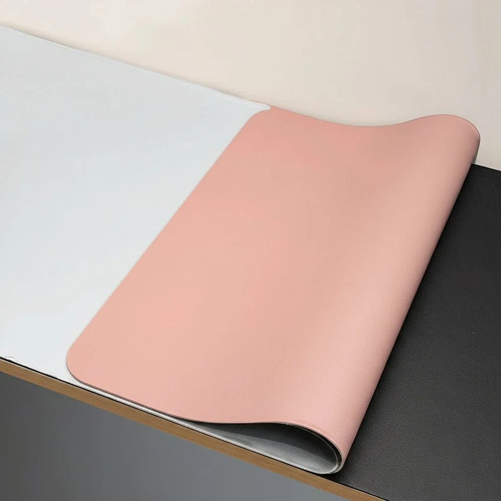 Desk Mat PU Leather Water-Repellent Non-Slip Base
