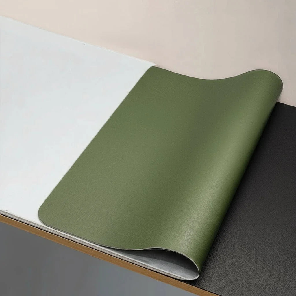 Desk Mat PU Leather Water-Repellent Non-Slip Base