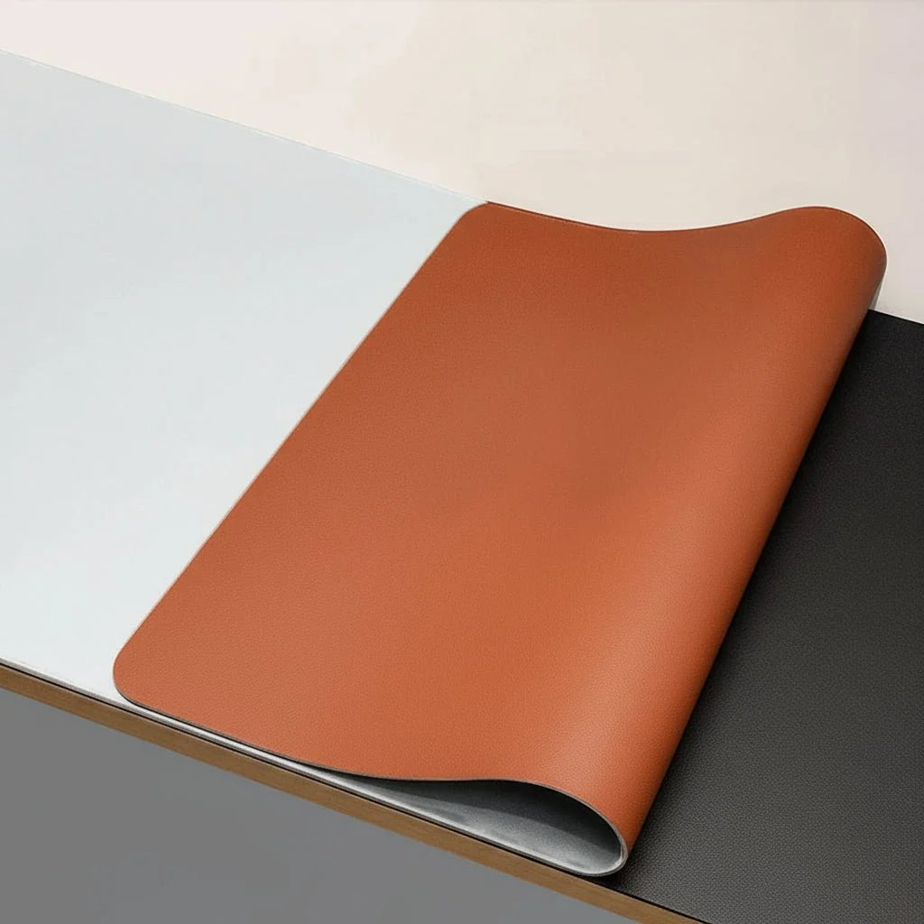 Desk Mat PU Leather Water-Repellent Non-Slip Base