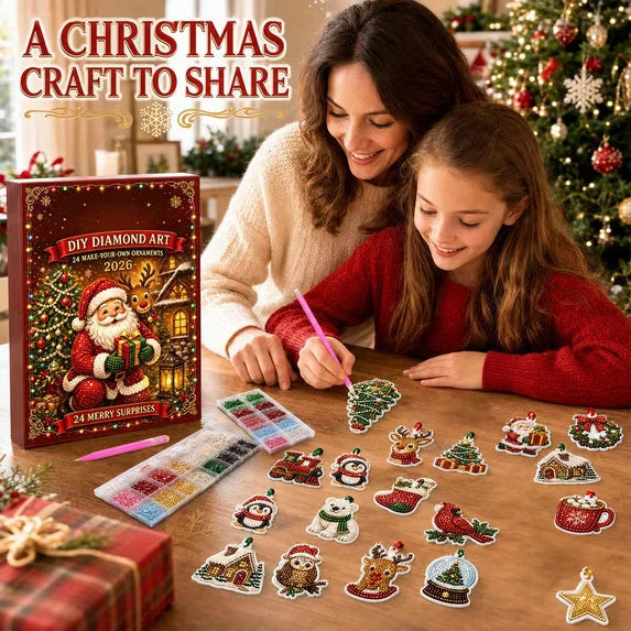 Diamond Painting Advent Calendar 24 Christmas Ornament Designs